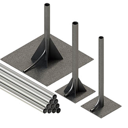 [PARR-MASTINOX-6M] MASTIL DE A. INOX DE 6 MT. C/OREJAS